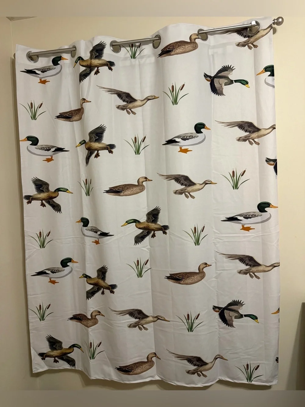 Mallard Duck Curtains 2 Panels 52 x 63 Inch